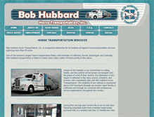 Tablet Screenshot of bobhubbardhorsetrans.com